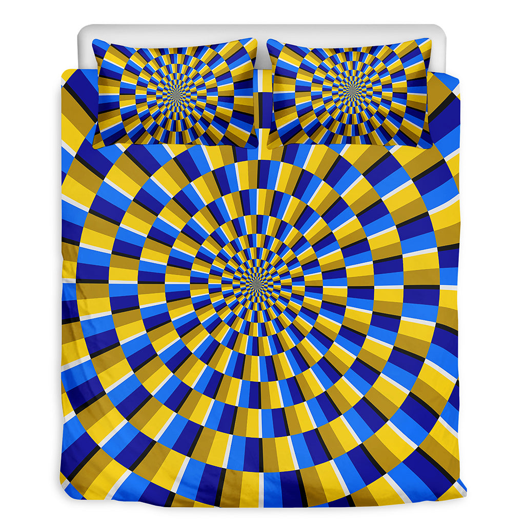 Dartboard Moving Optical Illusion Duvet Cover Bedding Set