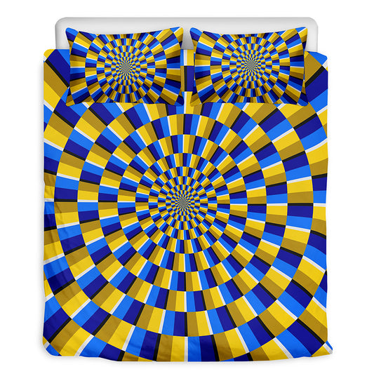 Dartboard Moving Optical Illusion Duvet Cover Bedding Set