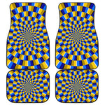 Dartboard Moving Optical Illusion Front and Back Car Floor Mats