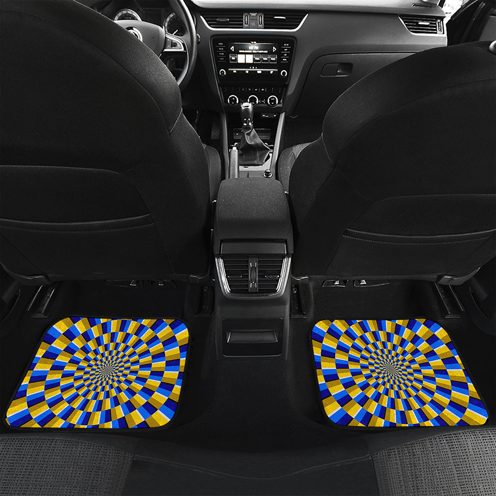 Dartboard Moving Optical Illusion Front and Back Car Floor Mats