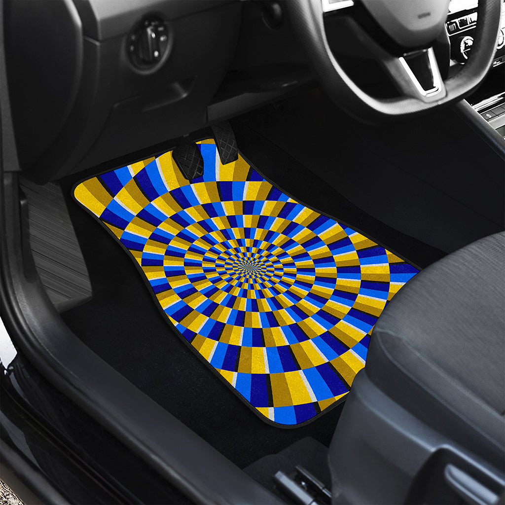 Dartboard Moving Optical Illusion Front and Back Car Floor Mats