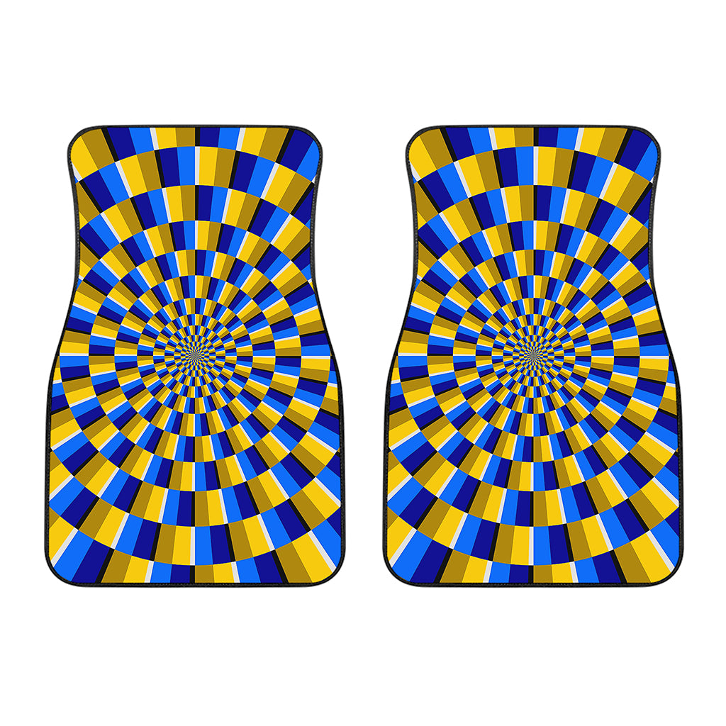Dartboard Moving Optical Illusion Front Car Floor Mats