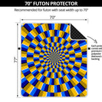 Dartboard Moving Optical Illusion Futon Protector
