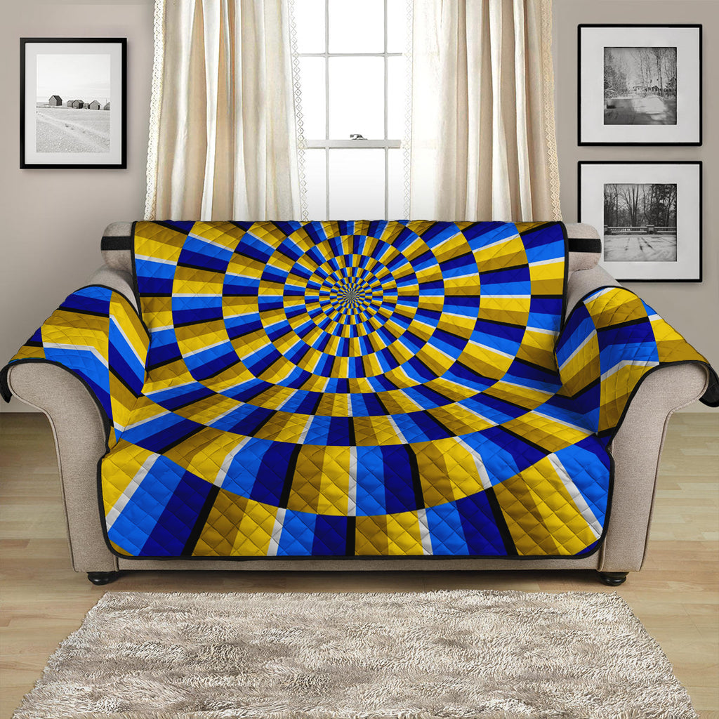 Dartboard Moving Optical Illusion Loveseat Protector