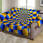 Dartboard Moving Optical Illusion Loveseat Protector