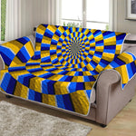 Dartboard Moving Optical Illusion Loveseat Protector