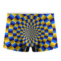 Dartboard Moving Optical Illusion Men's Boxer Briefs