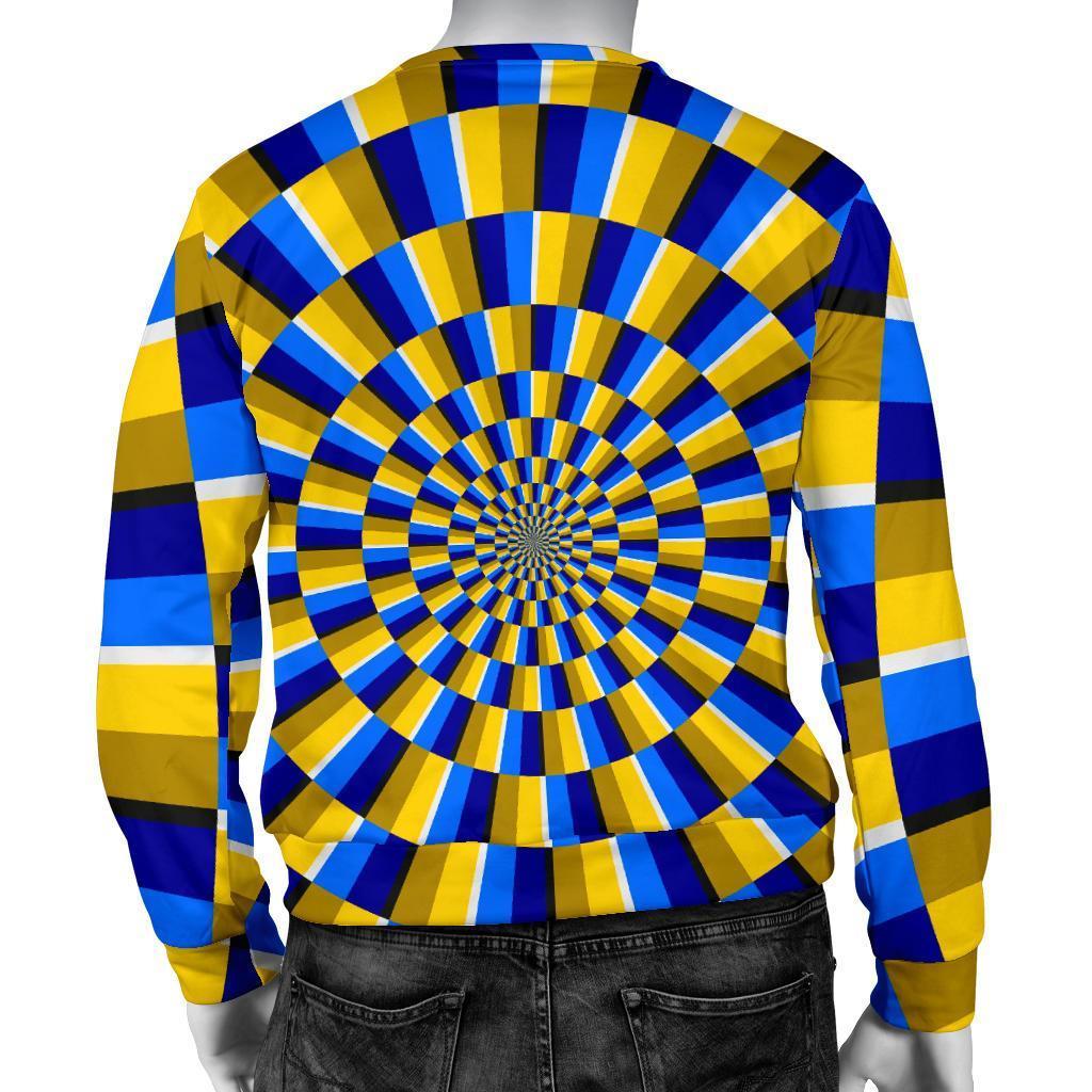 Dartboard Moving Optical Illusion Men's Crewneck Sweatshirt GearFrost