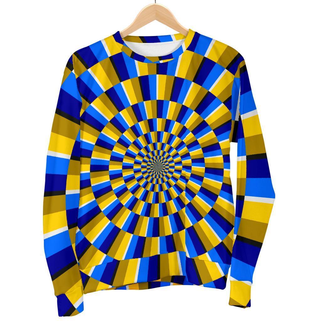 Dartboard Moving Optical Illusion Men's Crewneck Sweatshirt GearFrost