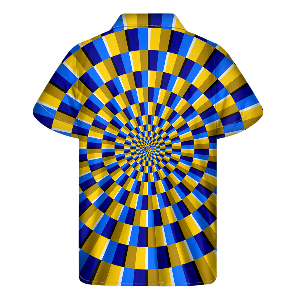 Dartboard Moving Optical Illusion Men's Short Sleeve Shirt
