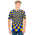 Dartboard Moving Optical Illusion Men's T-Shirt