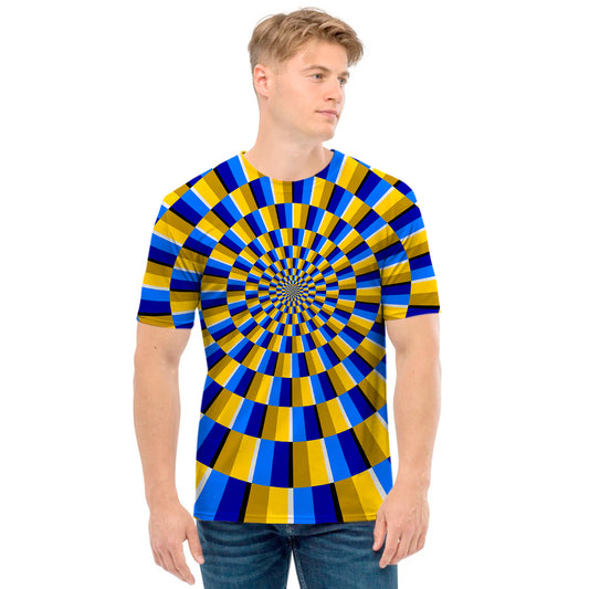 Dartboard Moving Optical Illusion Men's T-Shirt