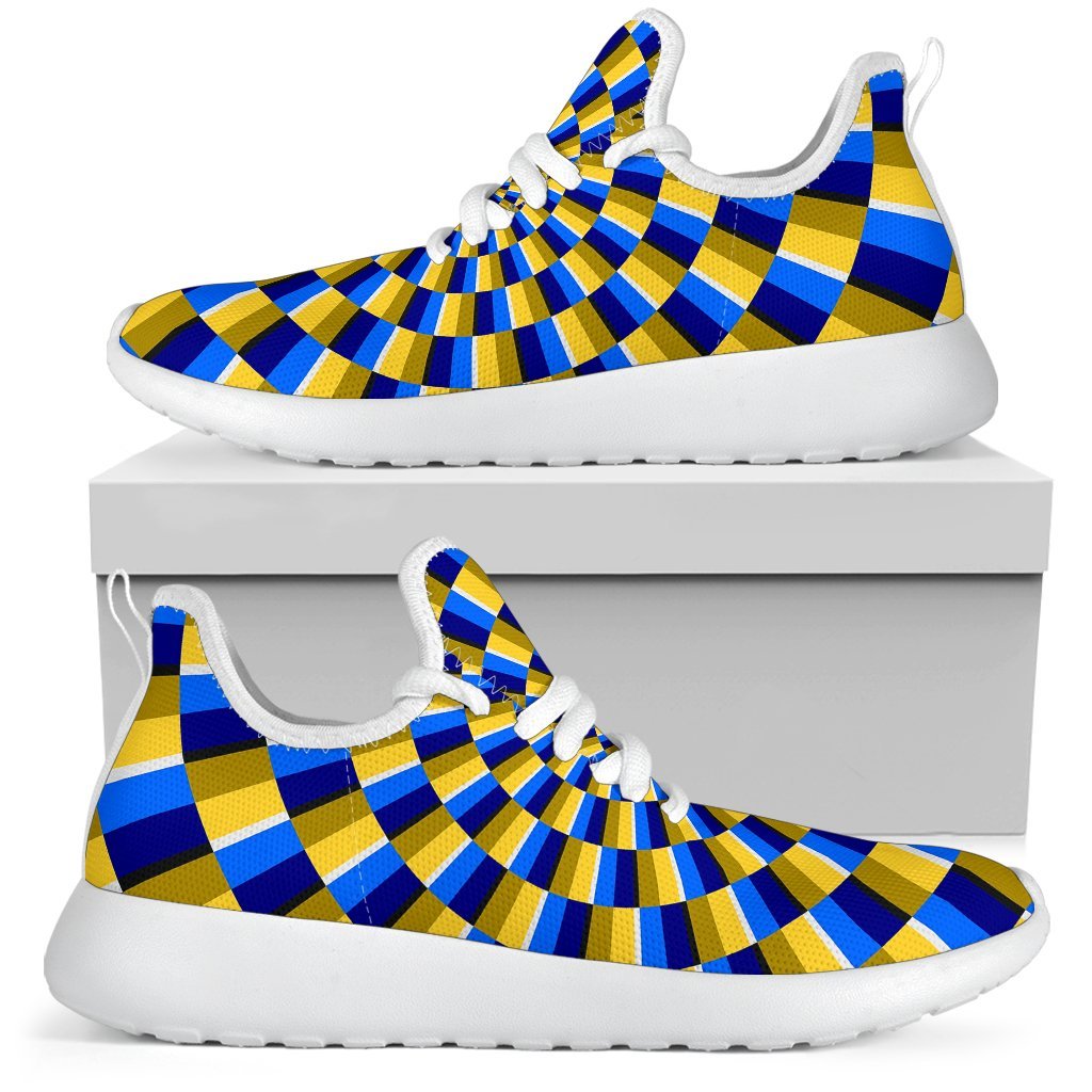 Dartboard Moving Optical Illusion Mesh Knit Shoes GearFrost