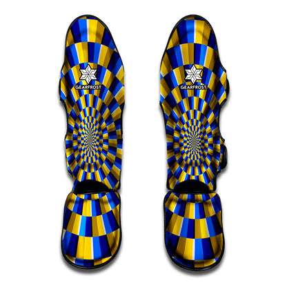Dartboard Moving Optical Illusion Muay Thai Shin Guard