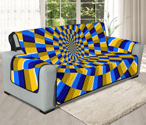 Dartboard Moving Optical Illusion Oversized Sofa Protector