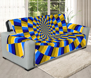 Dartboard Moving Optical Illusion Oversized Sofa Protector