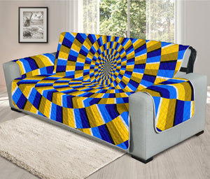 Dartboard Moving Optical Illusion Oversized Sofa Protector