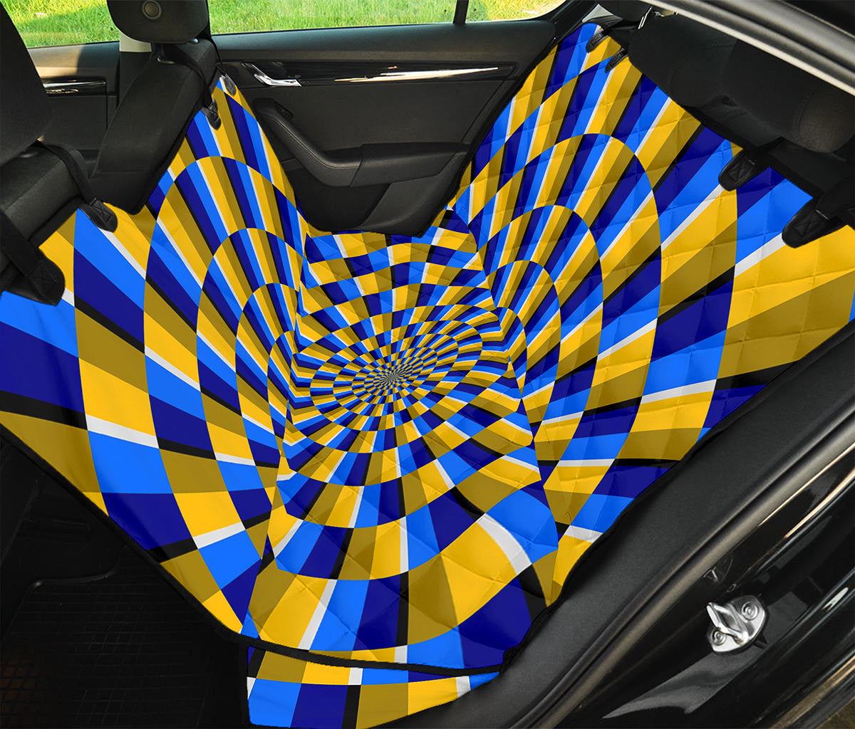 Dartboard Moving Optical Illusion Pet Car Back Seat Cover