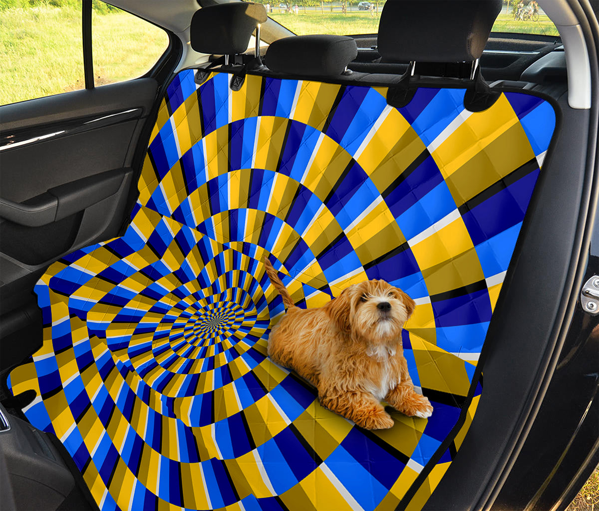 Dartboard Moving Optical Illusion Pet Car Back Seat Cover