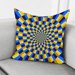 Dartboard Moving Optical Illusion Pillow Cover
