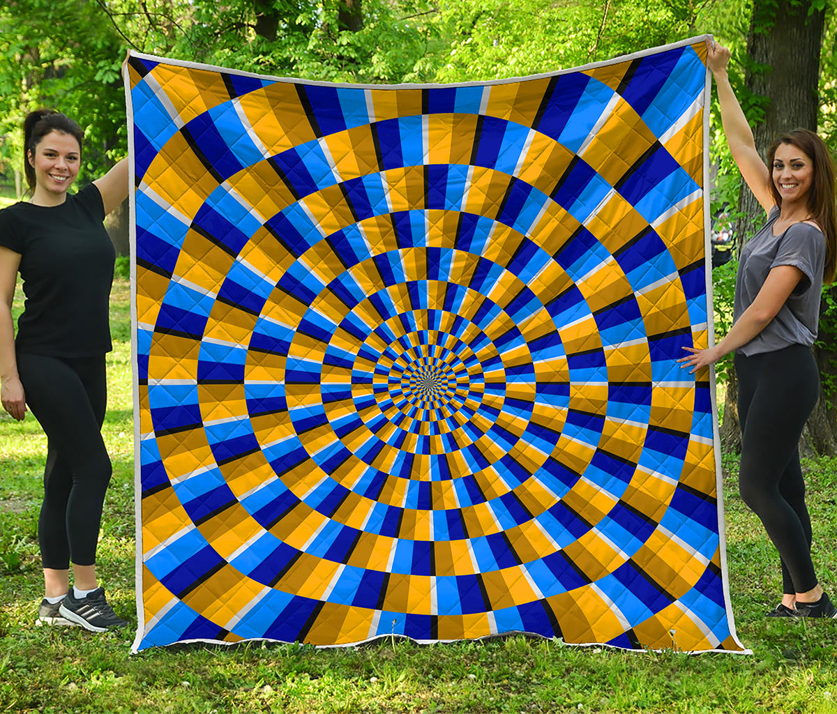 Dartboard Moving Optical Illusion Quilt