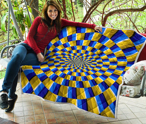 Dartboard Moving Optical Illusion Quilt