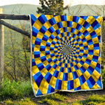 Dartboard Moving Optical Illusion Quilt