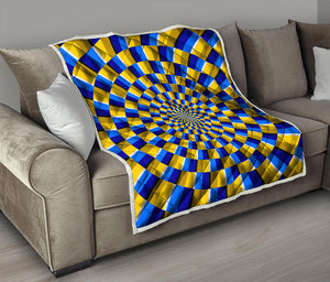 Dartboard Moving Optical Illusion Quilt