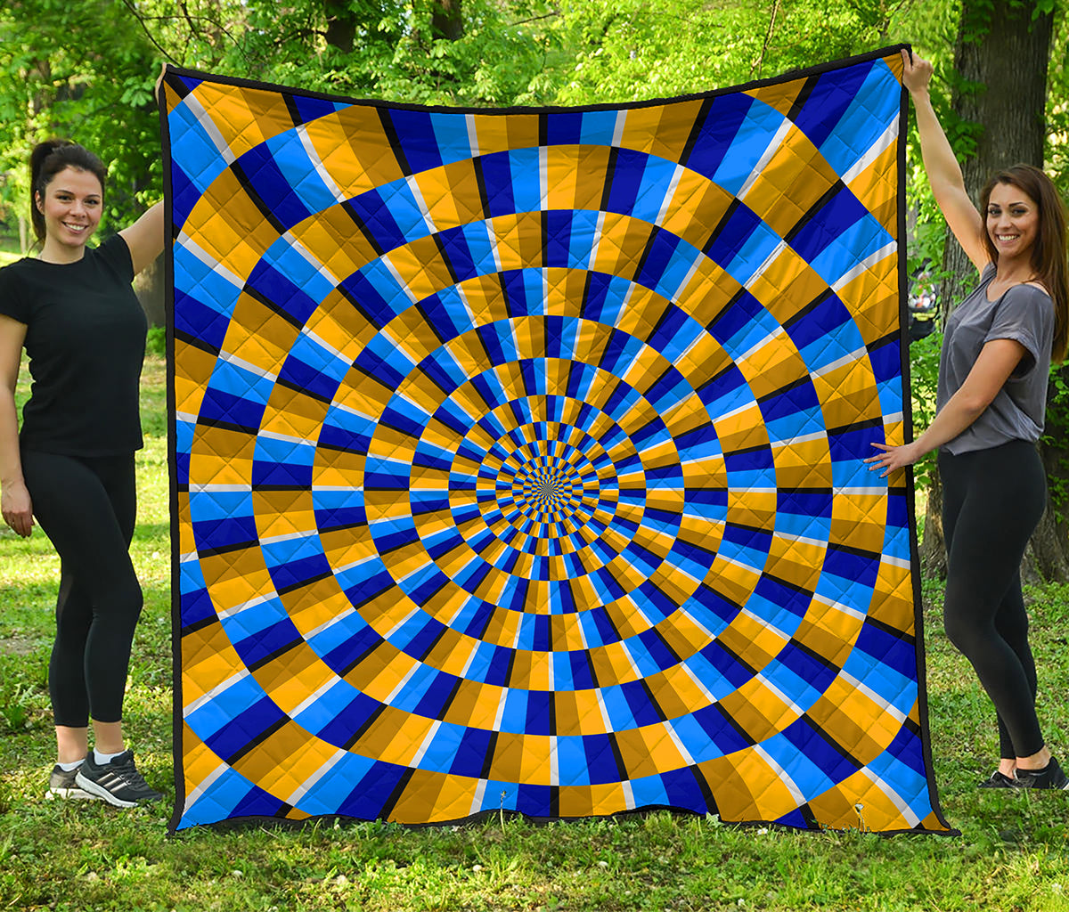 Dartboard Moving Optical Illusion Quilt