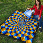 Dartboard Moving Optical Illusion Quilt