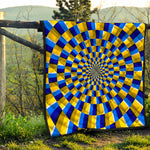 Dartboard Moving Optical Illusion Quilt