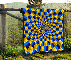 Dartboard Moving Optical Illusion Quilt