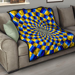 Dartboard Moving Optical Illusion Quilt