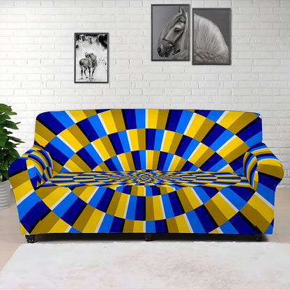 Dartboard Moving Optical Illusion Sofa Cover