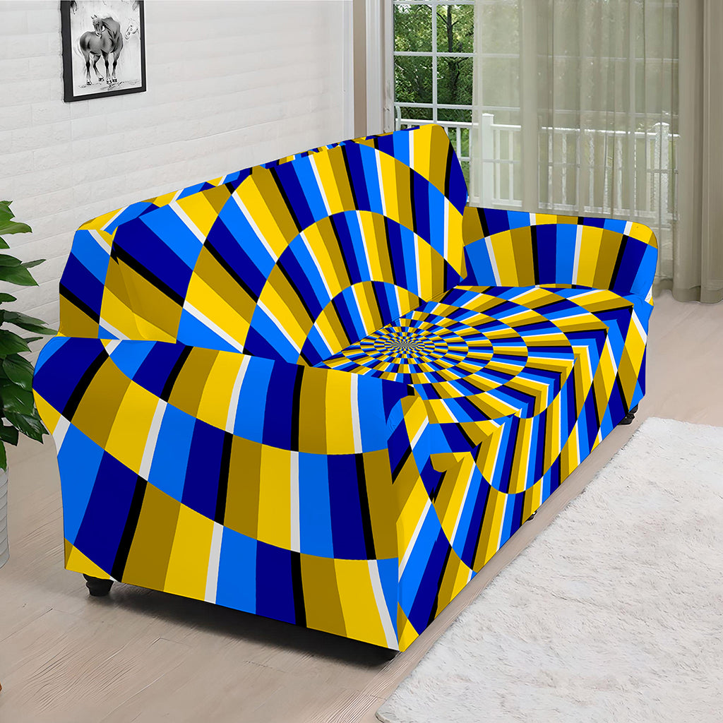 Dartboard Moving Optical Illusion Sofa Cover