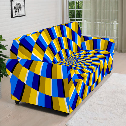 Dartboard Moving Optical Illusion Sofa Cover