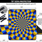 Dartboard Moving Optical Illusion Sofa Protector