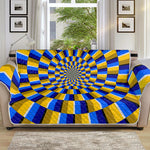 Dartboard Moving Optical Illusion Sofa Protector