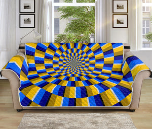 Dartboard Moving Optical Illusion Sofa Protector