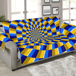 Dartboard Moving Optical Illusion Sofa Protector