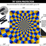 Dartboard Moving Optical Illusion Sofa Protector