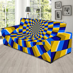 Dartboard Moving Optical Illusion Sofa Slipcover
