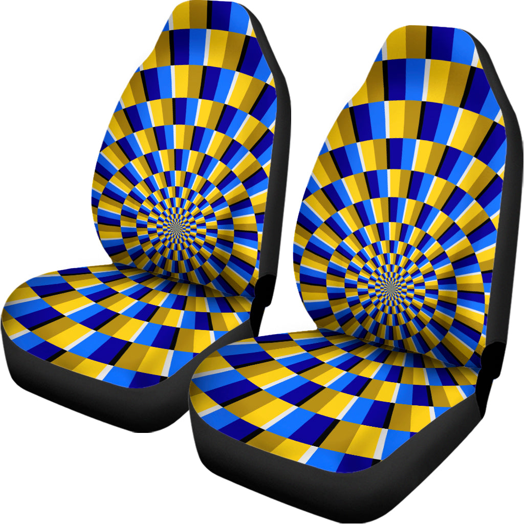 Dartboard Moving Optical Illusion Universal Fit Car Seat Covers