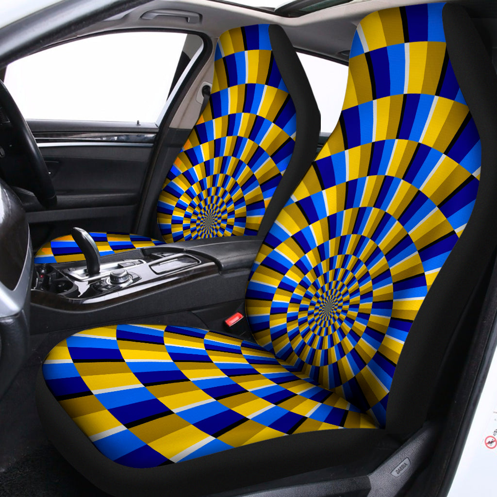 Dartboard Moving Optical Illusion Universal Fit Car Seat Covers
