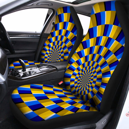 Dartboard Moving Optical Illusion Universal Fit Car Seat Covers