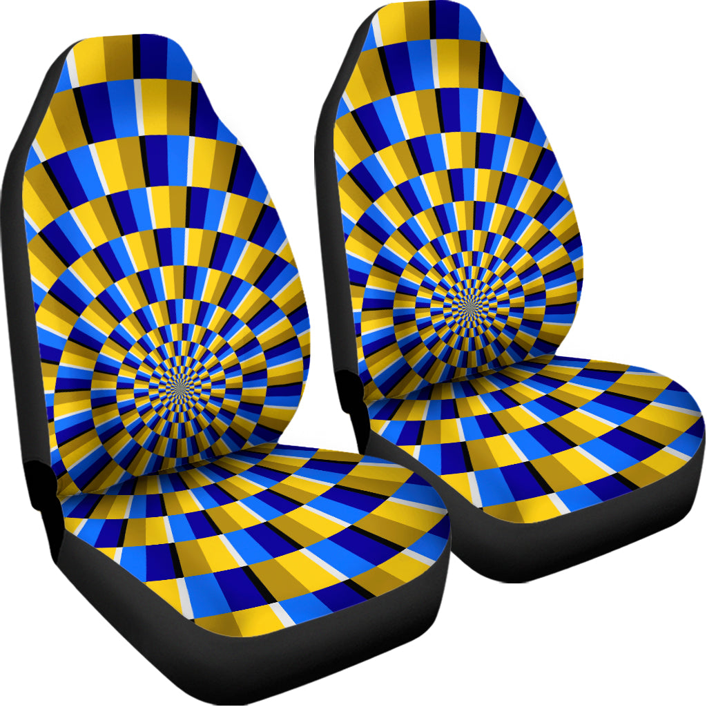 Dartboard Moving Optical Illusion Universal Fit Car Seat Covers