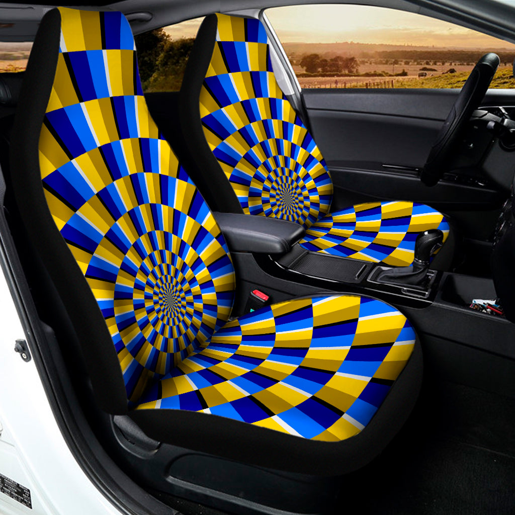 Dartboard Moving Optical Illusion Universal Fit Car Seat Covers