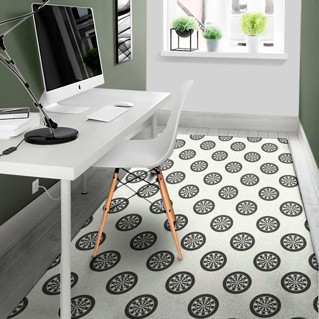 Dartboard Pattern Print Area Rug