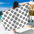 Dartboard Pattern Print Beach Sarong Wrap