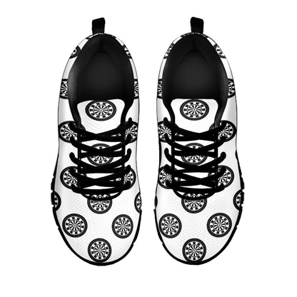 Dartboard Pattern Print Black Sneakers